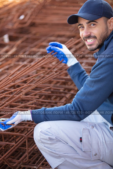 reinforcement bars for base plate. Стоковое фото, агентство Ingram Publishing / Фотобанк Лори
