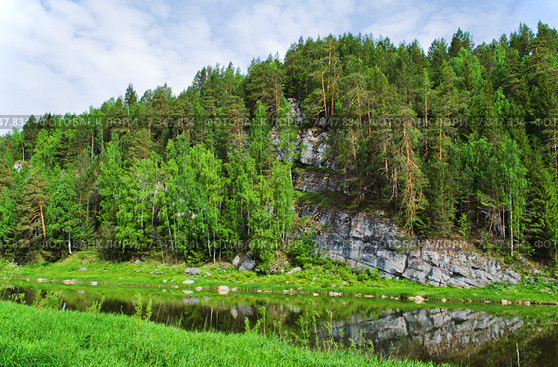 Река Чусовая, Урал. Стоковое фото, фотограф Сергей Завьялов / Фотобанк Лори