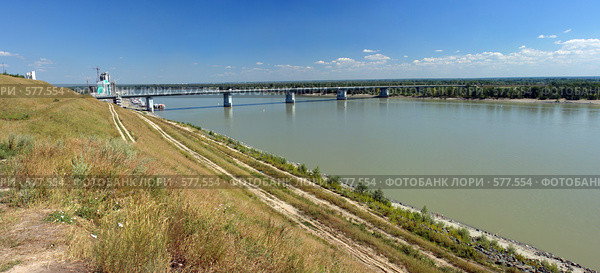 Река Обь в районе Барнаула. Стоковое фото, фотограф Игорь Потапов / Фотобанк Лори