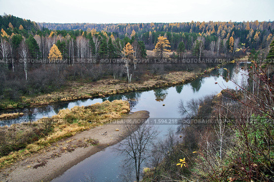 Река Серга (2009 год). Редакционное фото, фотограф Андрей Казаков / Фотобанк Лори