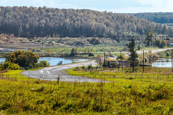 Река Топкая осенью, село Корнилово. Болотнинский район, Новосибирская область, Западная Сибирь России. (2023 год). Стоковое фото, фотограф Евгений Мухортов / Фотобанк Лори