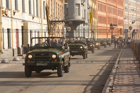 Репетиция парада 9 мая в Санкт-Петербурге (2011 год). Редакционное фото, фотограф Алексей Ширманов / Фотобанк Лори