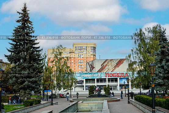 Ретрофото. Кинотеатр Победа в Пушкино (2014 год). Редакционное фото, фотограф Владимир Моторин / Фотобанк Лори