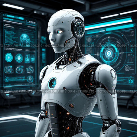Роботы, Стоковое AI-изображение, AI-художник Александр Моргунов / Фотобанк Лори