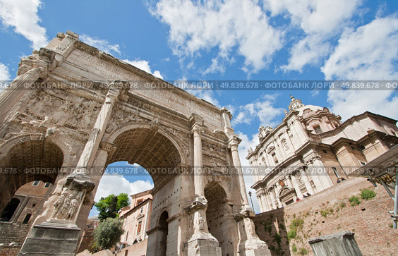 Roman Forum One of the most famous landmarks in the world located at Rome, Italy. Стоковое фото, агентство Ingram Publishing / Фотобанк Лори