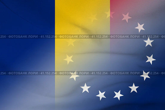 Romania and Cook islands official flag transborder relations COK ROU. Стоковая иллюстрация, иллюстратор Кабак Дмитрий / Фотобанк Лори