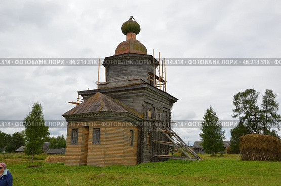Россия, Архангельская область, село Архангело, церковь Архангела Михаила (2024 год). Стоковое фото, фотограф Светлана Коршук / Фотобанк Лори
