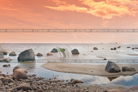 Россия, Карелия,  берег залива Ладожского озера. Стоковое фото, фотограф Александр Циликин / Фотобанк Лори