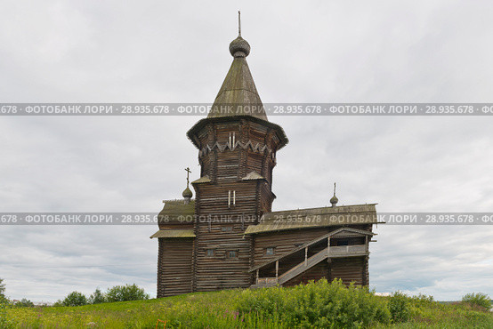 Россия, Карелия, Кондопога. Успенская церковь на мысу Онеги (2015 год). Стоковое фото, фотограф Александр Циликин / Фотобанк Лори