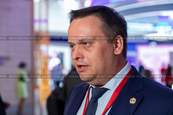 Россия. Санкт-Петербург. Губернатор Новгородской области Андрей Никитин. Russia. Saint-Petersburg. Governor of the Novgorod region Andrey Nikitin. (2021 год). Редакционное фото, фотограф Алексей Смышляев / Фотобанк Лори