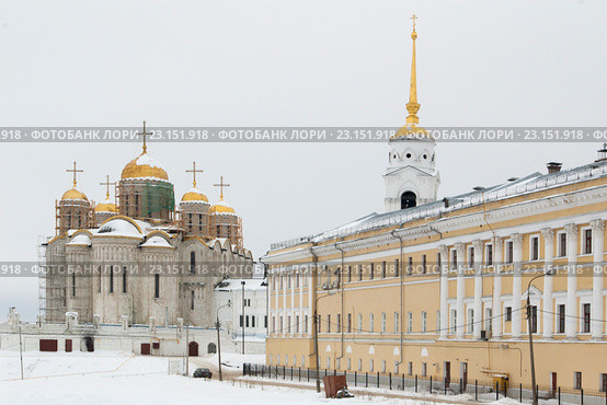 Россия. Золотое кольцо. Город Владимир. Успенский собор. (2009 год). Редакционное фото, фотограф Алексей Петров / Фотобанк Лори