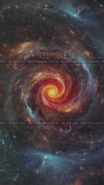 Rotating spiral galaxy animation. Стоковое видео, видеограф Михаил Коханчиков / Фотобанк Лори