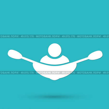 rowing icon. Стоковая иллюстрация, агентство Ingram Publishing / Фотобанк Лори