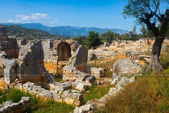 Ruins of the ancient Lycian city of Andriake. Стоковое фото, фотограф Яков Филимонов / Фотобанк Лори
