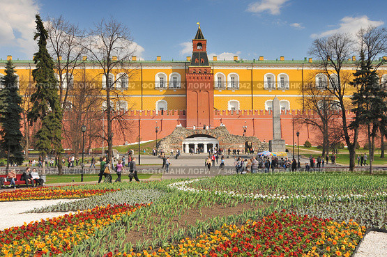 Russia, Moscow, The Kremlin Arsenal, former armory built within the grounds of the Moscow Kremlin in Russia. Редакционное фото, агентство BE&W Photo / Фотобанк Лори