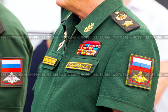 Russia, Samara, June 2019: uniform of Marshal of Russia Deputy Minister of Defense of the Army General Pankov. Редакционное фото, фотограф Акиньшин Владимир / Фотобанк Лори