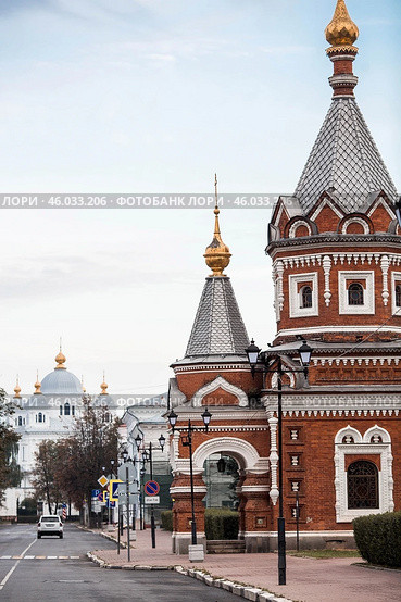 Russia, Yaroslavl city. Alexander Nevsky Chapel, Andropova Street, Golden Ring. Стоковое фото, фотограф Photojuli / Фотобанк Лори