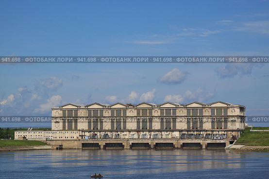 Рыбинск. ГЭС (2009 год). Стоковое фото, фотограф Дмитрий Земсков / Фотобанк Лори