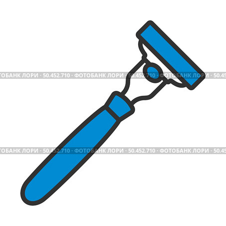 Safety Razor Icon. Editable Bold Outline With Color Fill Design. Vector Illustration. Стоковая иллюстрация, агентство Ingram Publishing / Фотобанк Лори