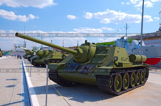 Самоходная артиллерийская установка СУ-85 (2016 год). Редакционное фото, фотограф Megapixx / Фотобанк Лори