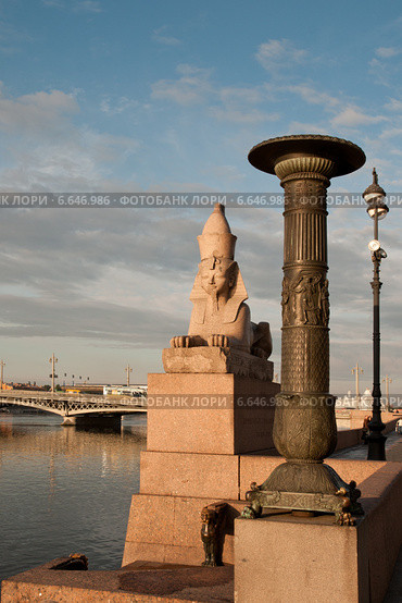 Санкт-Петербург. Египетский сфинкс (2009 год). Стоковое фото, фотограф Александр Алексеев / Фотобанк Лори