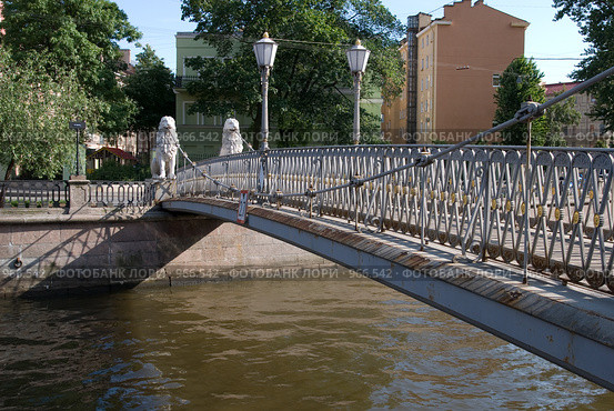 Санкт-Петербург. Львиный мост (2009 год). Стоковое фото, фотограф Румянцева Наталия / Фотобанк Лори