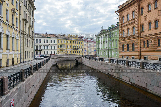 Санкт-Петербург. Набережная Зимней канавки. Стоковое фото, фотограф Александр Алексеев / Фотобанк Лори