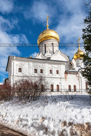 Саввино-Сторожевский монастырь, Собор Рождества Богородицы. Звенигород. (2024 год). Стоковое фото, фотограф Лариса Гордеева / Фотобанк Лори