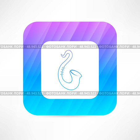 saxophone icon. Стоковая иллюстрация, агентство Ingram Publishing / Фотобанк Лори