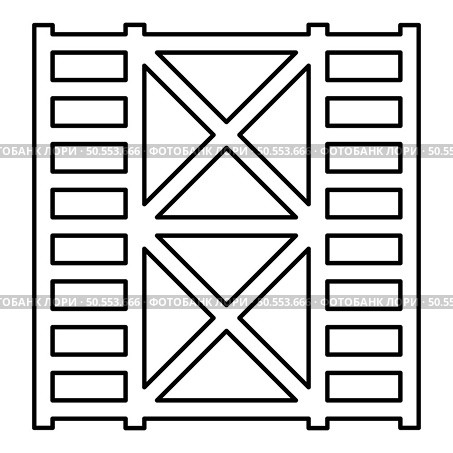 Scaffolding prefabricated construction frame floors two 2 contour outline line icon black color vector illustration image thin flat style simple. Scaffolding prefabricated construction frame floors two 2 contour outline line icon black color vector illustration image thin flat style. Стоковая иллюстрация, агентство Ingram Publishing / Фотобанк Лори
