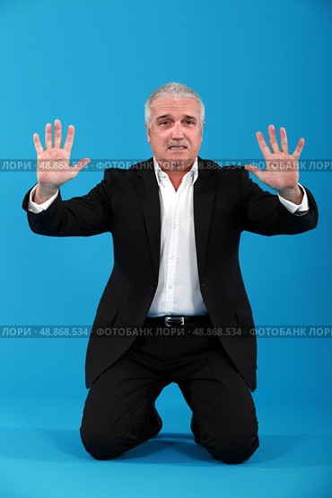 Scared business. Стоковое фото, агентство Ingram Publishing / Фотобанк Лори
