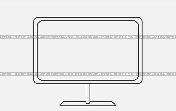 Schematically TV. Modern Flat style Vector Illustration. EPS10. Schematically TV. Modern Flat style Vector Illustration. . Стоковая иллюстрация, агентство Ingram Publishing / Фотобанк Лори