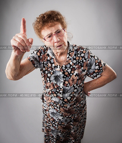 Scolded the old woman. Стоковое фото, фотограф Гладских Татьяна / Фотобанк Лори