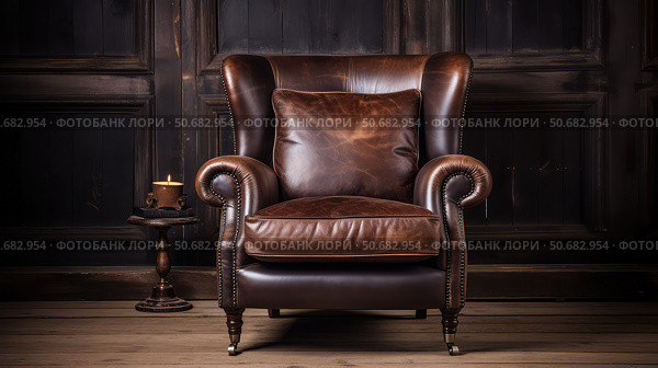 scuff dark brown leather texture ai generated. Стоковое AI-изображение, AI-художник Vectorwin / Фотобанк Лори