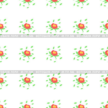 Seamless pattern flowers vector illustration. The seamless background provided serene and tranquil ambiance The seamless design seamlessly integrated different elements nature and art The endless. Seamless pattern flowers. The ornament incorporated botanical motifs inspired by flora. Стоковая иллюстрация, агентство Ingram Publishing / Фотобанк Лори