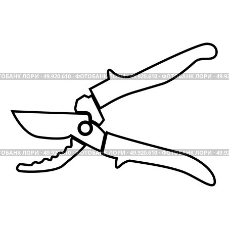 Secateur icon . Стоковая иллюстрация, агентство Ingram Publishing / Фотобанк Лори
