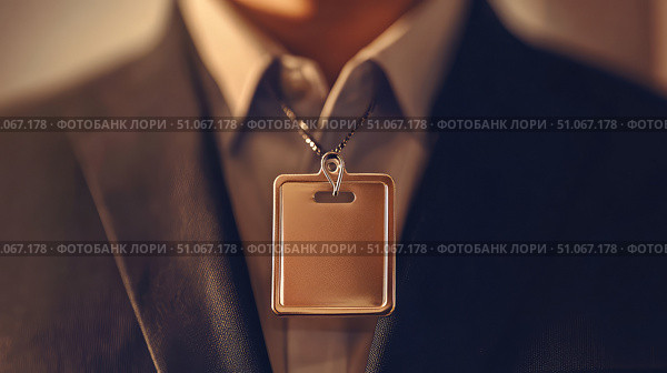 security shifting employee badge ai generated. Стоковое AI-изображение, AI-художник Vectorwin / Фотобанк Лори