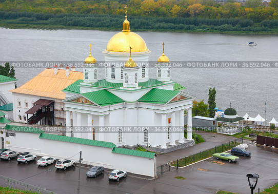 Семинарская церковь Алексия, митрополита Московского, Нижний Новгород (2021 год). Редакционное фото, фотограф Ельцов Владимир / Фотобанк Лори