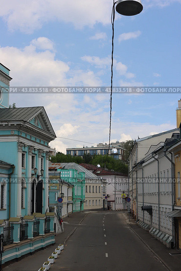 Серебрянический переулок. Пустая Улица. Москва (2024 год). Стоковое фото, фотограф Анастасия  Белогубова / Фотобанк Лори