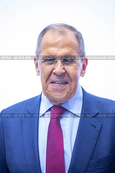 Сергей Лавров. Министр иностранных дел РФ. (2024 год). Редакционное фото, фотограф Александр Тарасенков / Фотобанк Лори