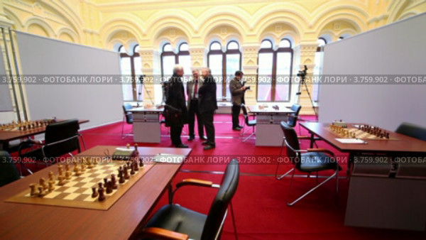 Шахматный турнир (2011 год). Редакционное видео, видеограф Losevsky Pavel / Фотобанк Лори