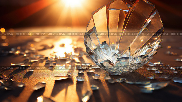 shards glass crack ai generated. Стоковое AI-изображение, AI-художник Vectorwin / Фотобанк Лори