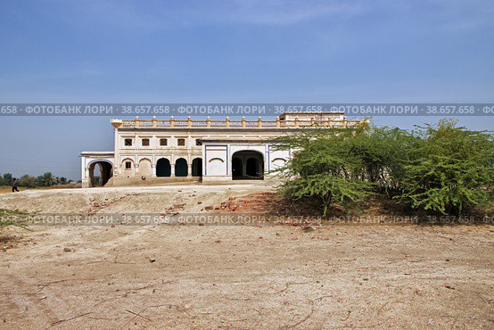 Sheesh Mahal, Shahi Palace of Kotdiji close Kot Diji Fort in Khairpur District, Pakistan (2021 год). Стоковое фото, фотограф Сергей Стрелков / Фотобанк Лори