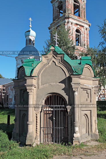 Шестаково (Волоколамский район). Часовня Николая Чудотворца. Подмосковье (2014 год). Стоковое фото, фотограф Сергей Соболев / Фотобанк Лори