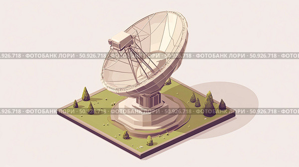 signal elevating satellite dish ai generated. Стоковое AI-изображение, AI-художник Vectorwin / Фотобанк Лори