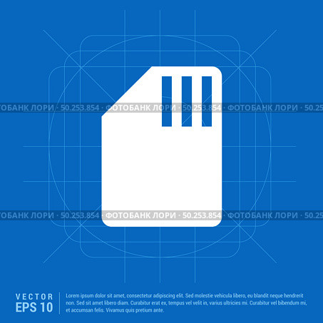 Sim Card Icon. Стоковая иллюстрация, агентство Ingram Publishing / Фотобанк Лори