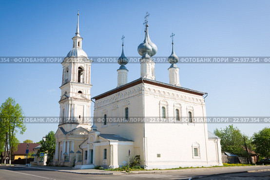 Симеоновская церковь, Суздаль, Золотое кольцо России (2016 год). Стоковое фото, фотограф Ирина Смирнова / Фотобанк Лори
