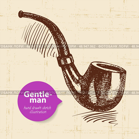 Sketch gentlemen accessory. Hand drawn men illustration. Стоковая иллюстрация, агентство Ingram Publishing / Фотобанк Лори