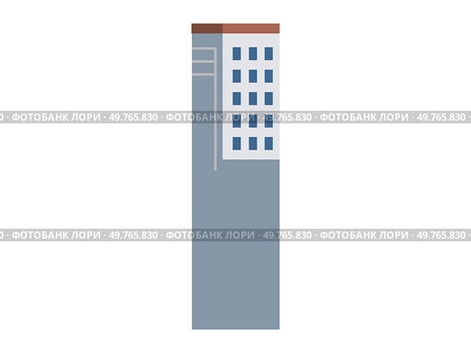 Skyscraper vector illustration. Urban perspectives are enriched by towering presence skyscrapers Real estate values soar with demand for high-end residential properties Skyscrapers symbolize ambition. Skyscraper. Real estate thrives on demand for high-end residential properties. Стоковая иллюстрация, агентство Ingram Publishing / Фотобанк Лори
