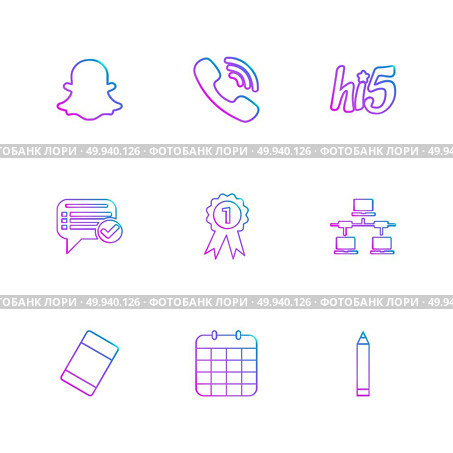 snapchat , viber , hi5 , message ,badge , network , eraser , celender , pencil , icons , flat , icon , set , vector , qualilty , design , collection , creative , social media , social , . Стоковая иллюстрация, агентство Ingram Publishing / Фотобанк Лори